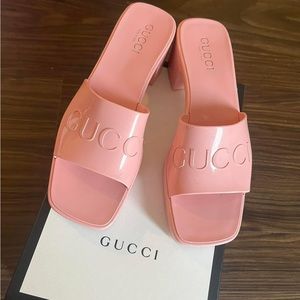 Gucci Rubber Slide PINK Size: IT 39 ( US size 9) WOMEN